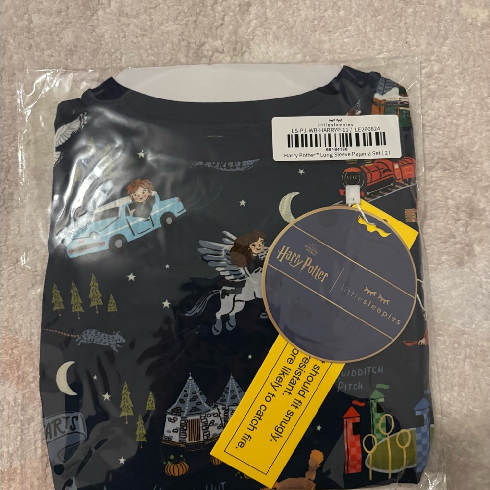 Little Sleepies Evening at Hogwarts LS pj set 2T